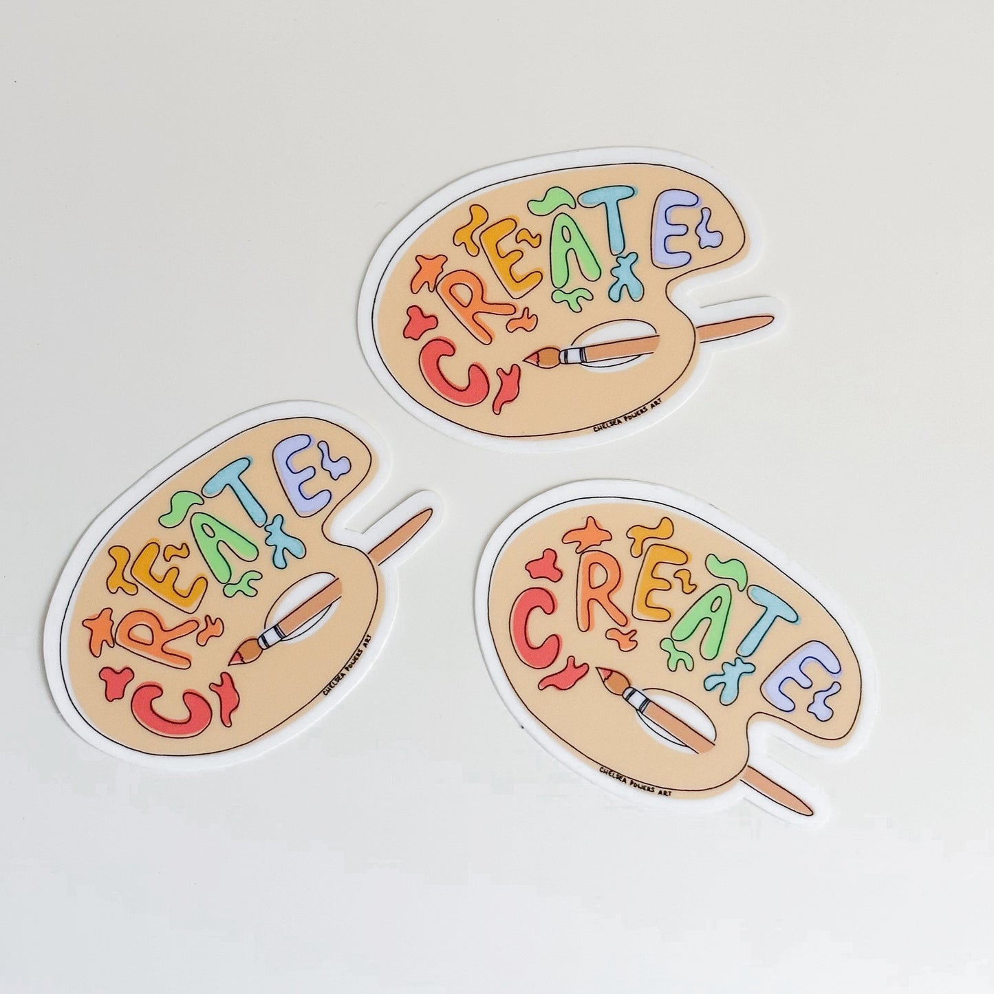 Create Paint Pallet Sticker