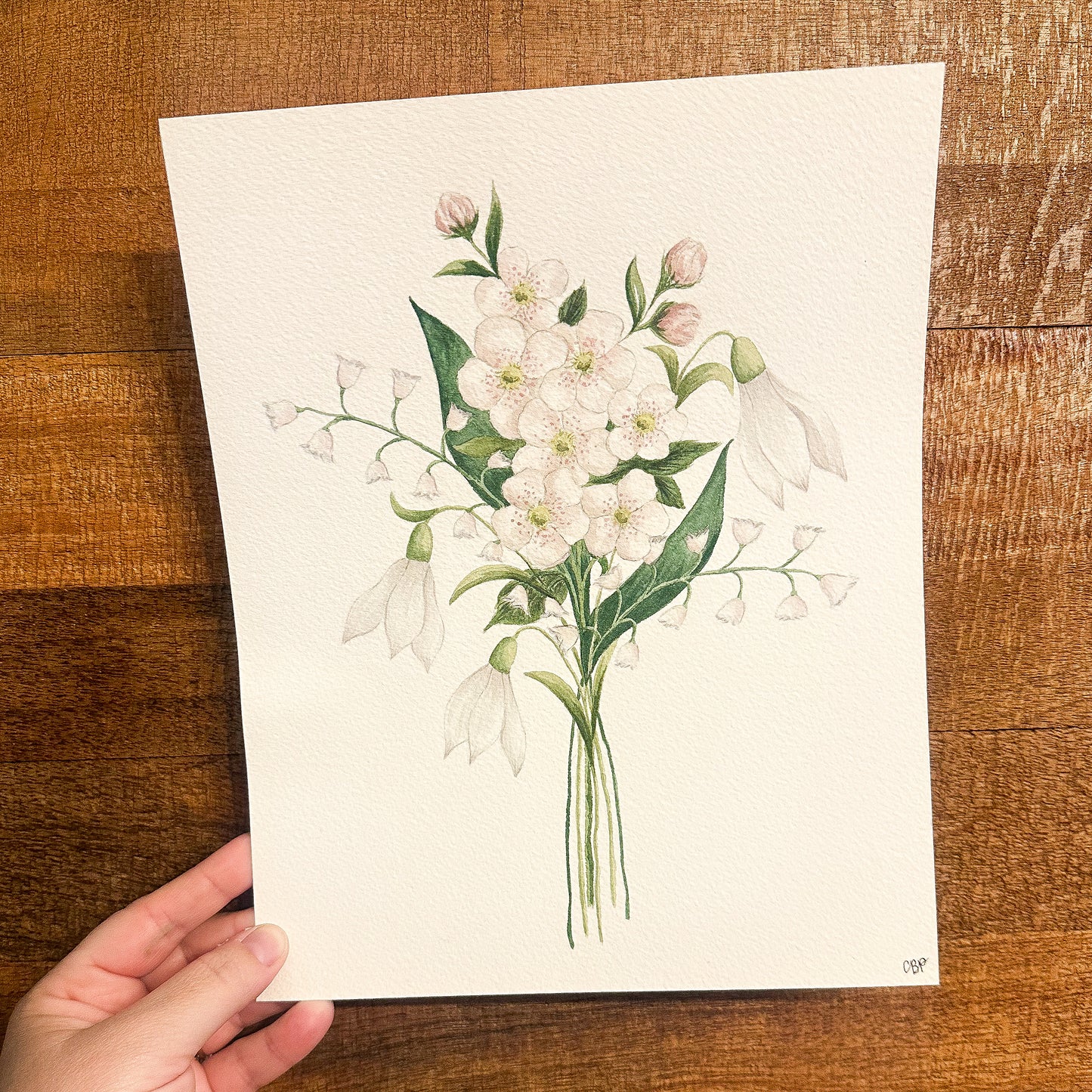 Custom Watercolor Birth Flower Bouquet
