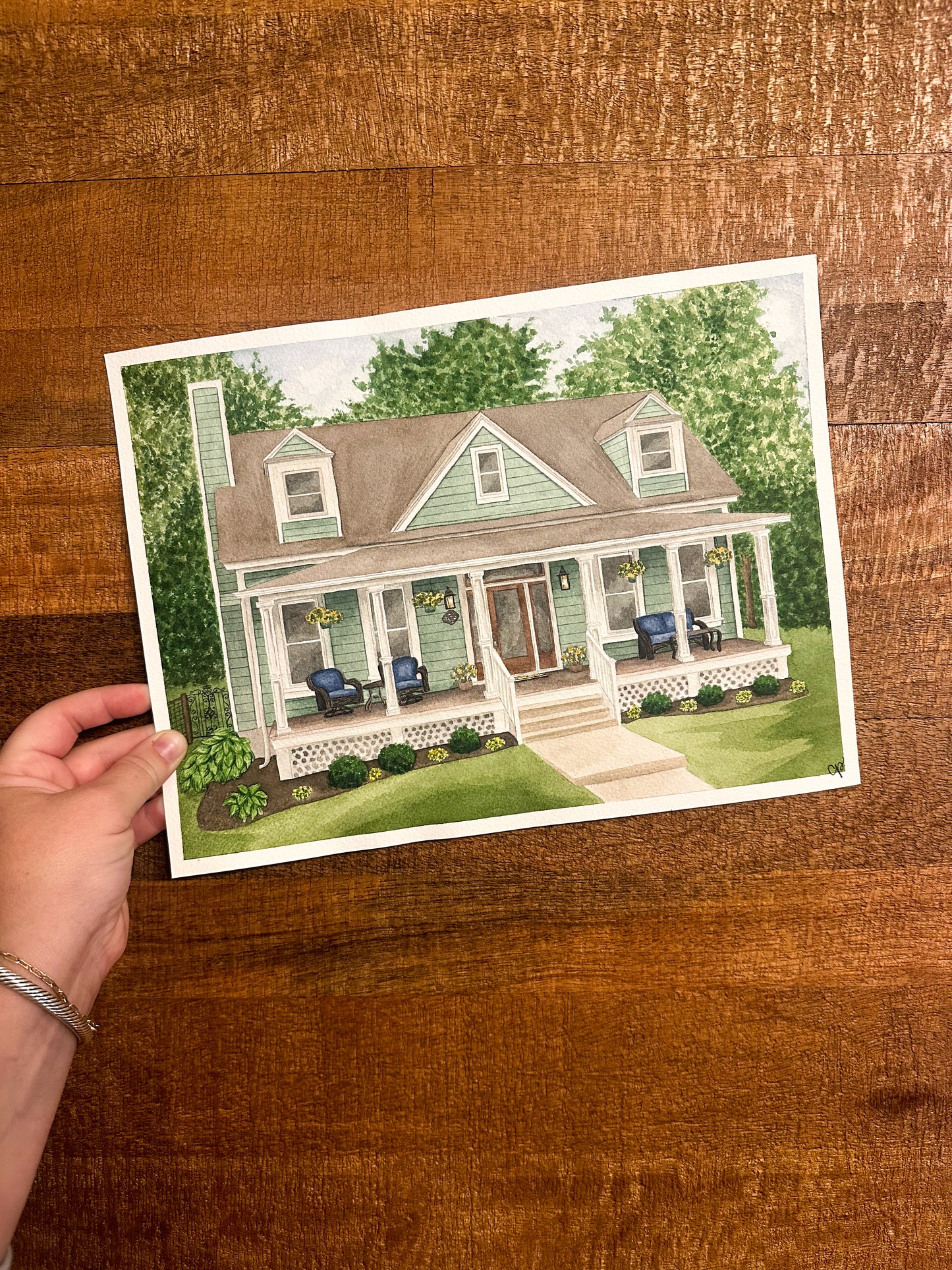 Custom Watercolor House Portrait
