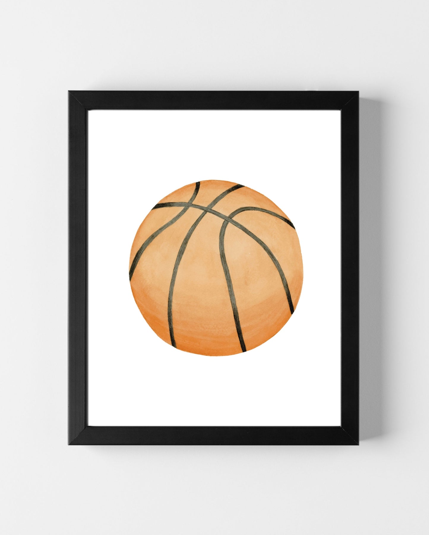 Sports Watercolor Digital Download - Basketball