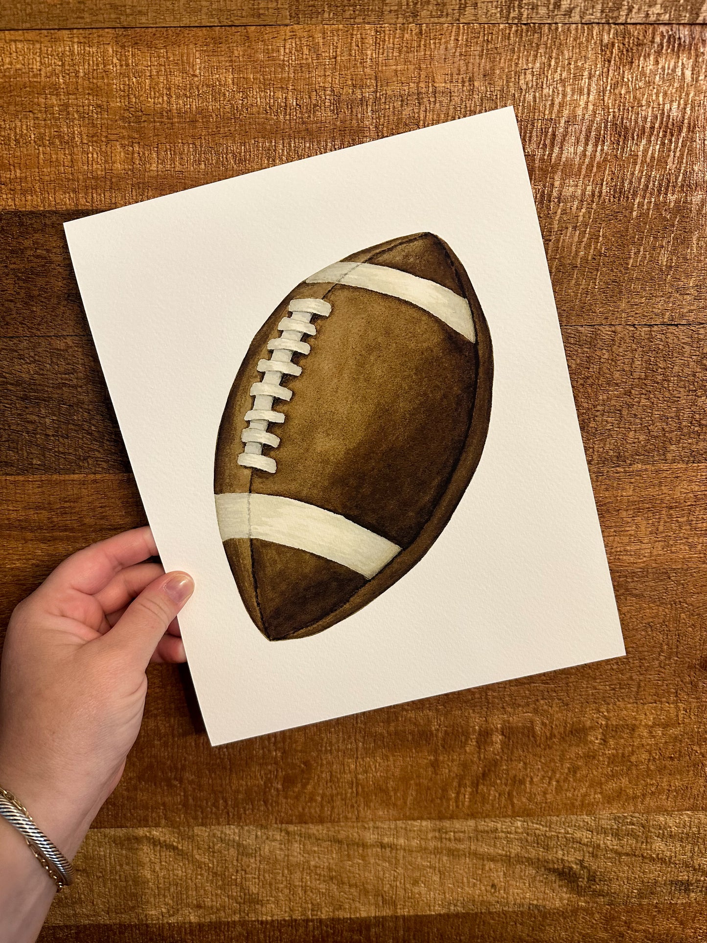 Sports Watercolor Print - Football