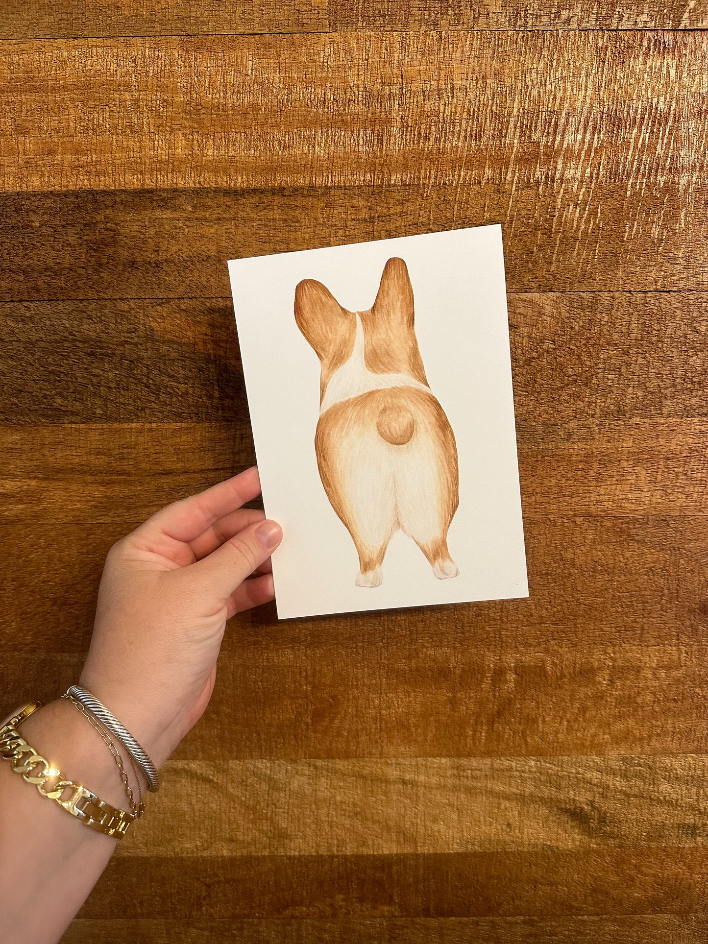 Corgi Watercolor Print