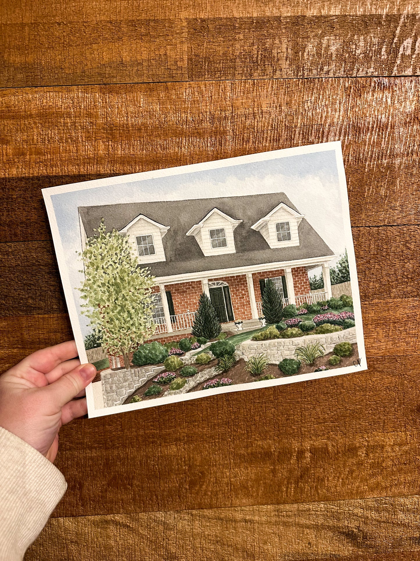Custom Watercolor House Portrait