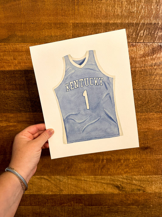 Kentucky Basketball Jersey Print