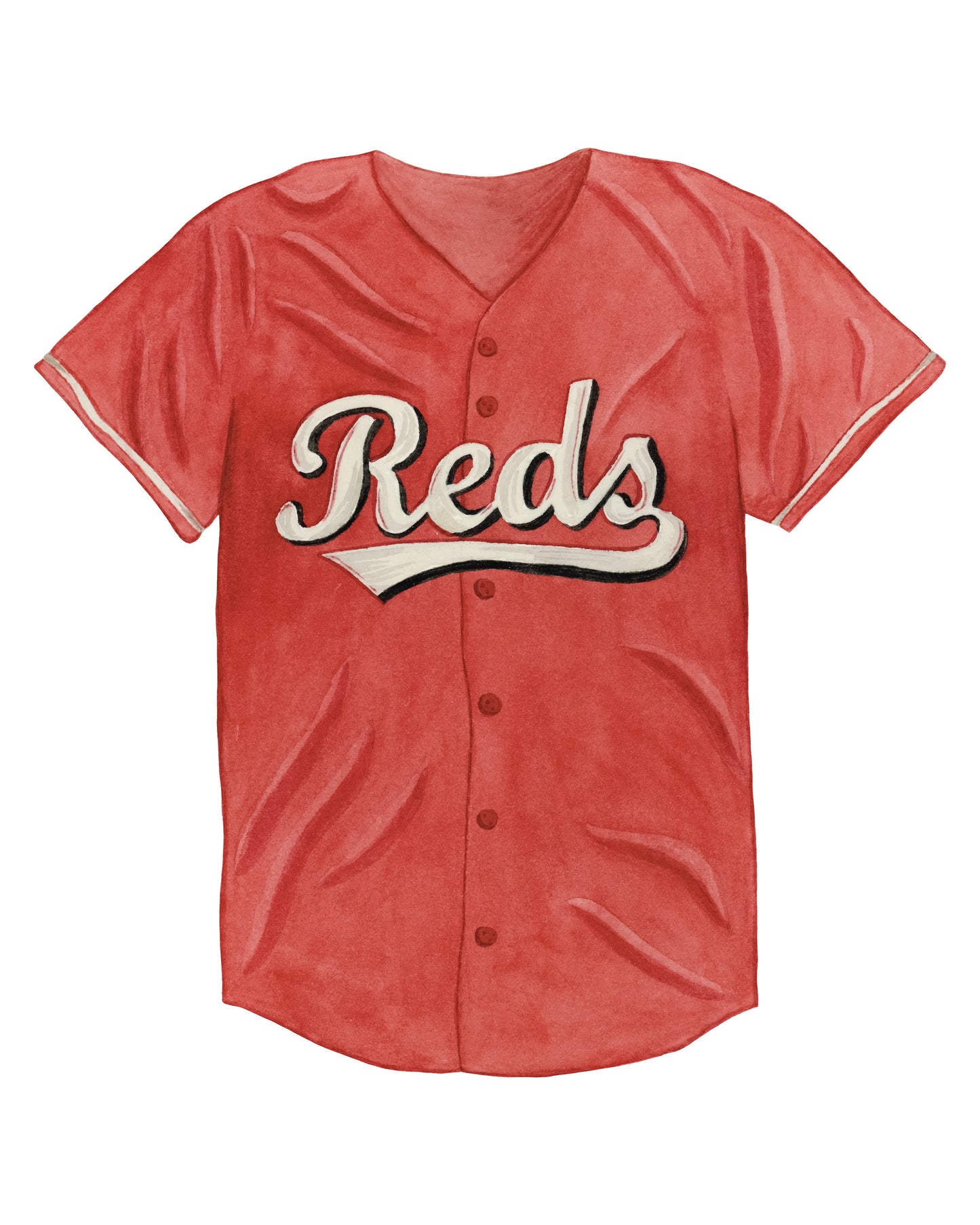 Reds Baseball Jersey Print