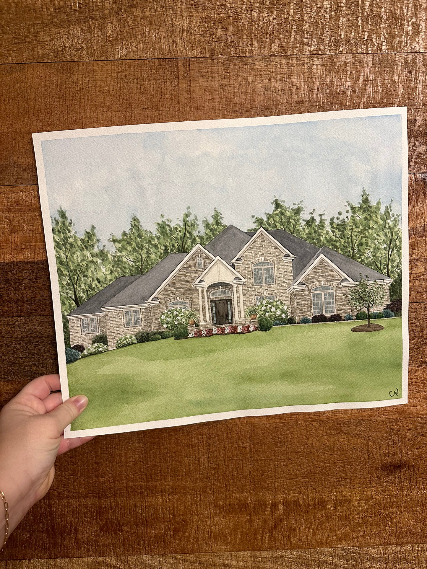 Custom Watercolor House Portrait