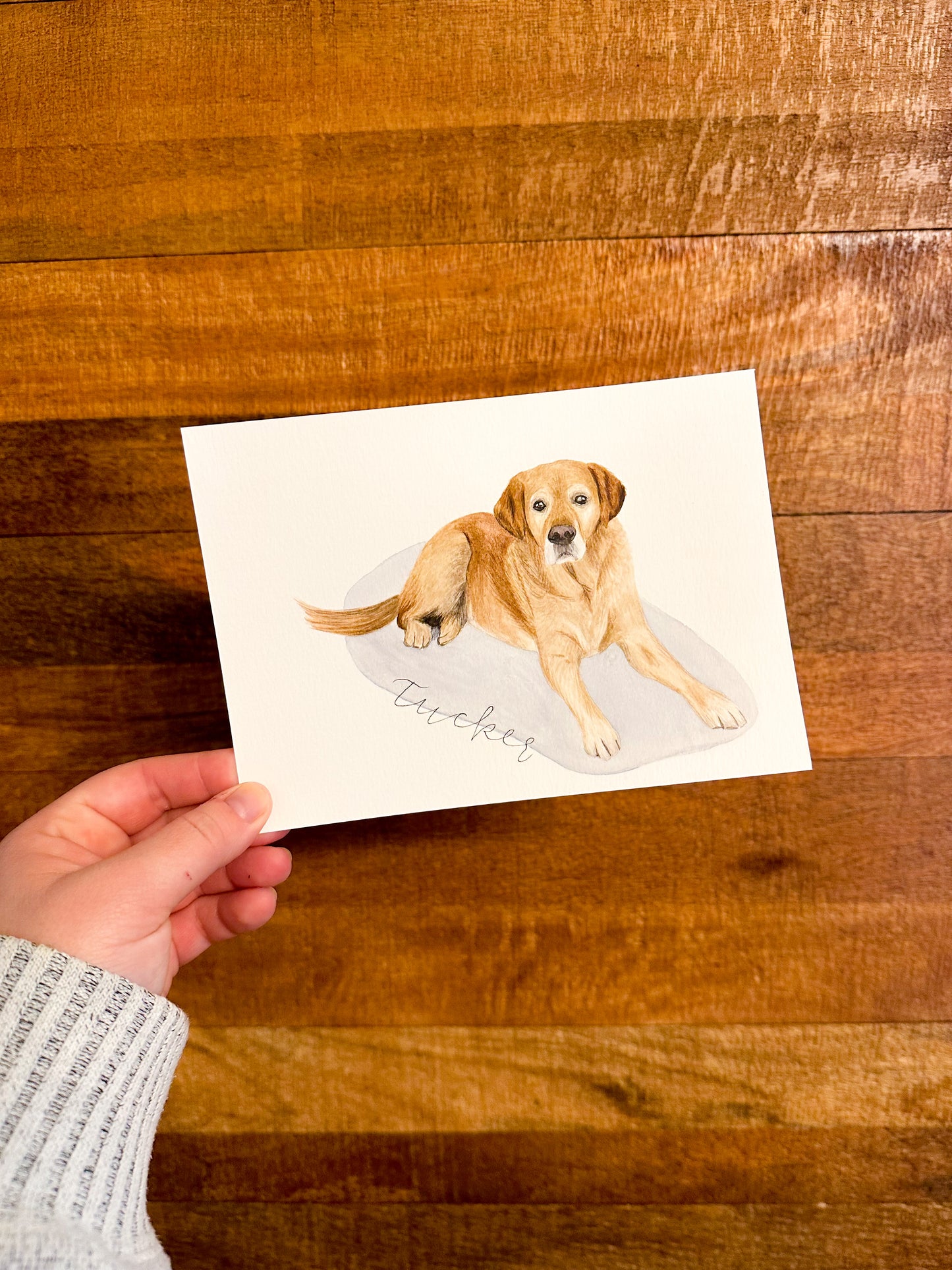 Custom Watercolor Pet Portrait