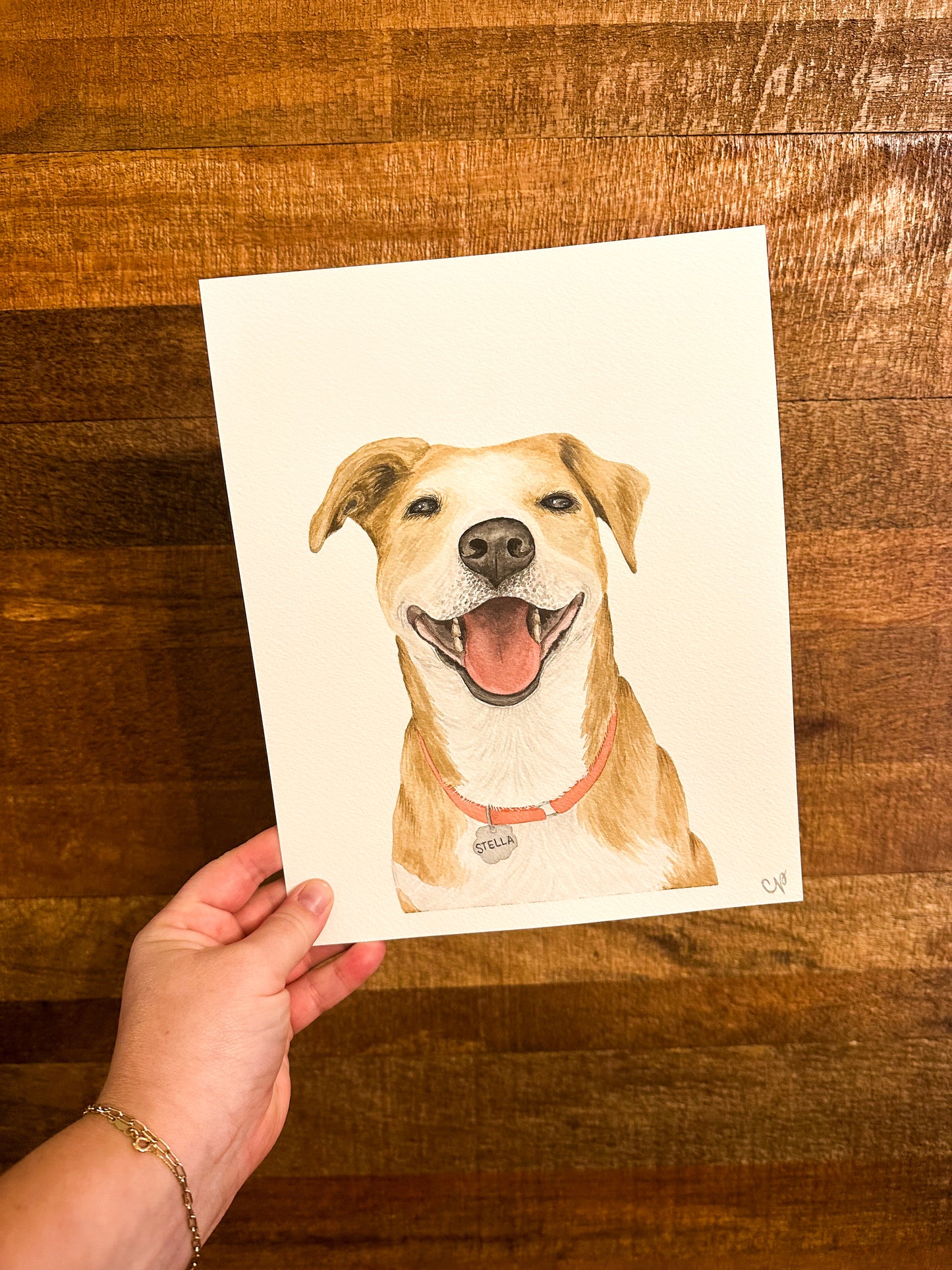 Custom Watercolor Pet Portrait